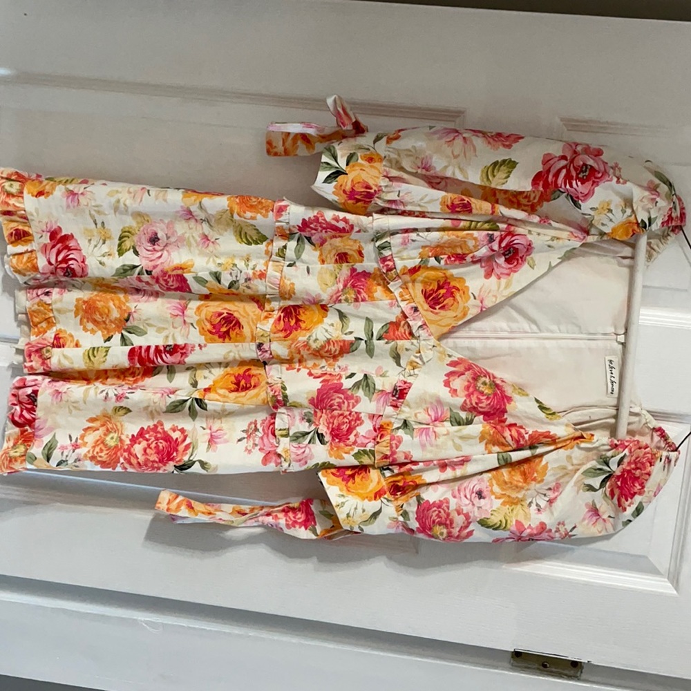 For love and lemons flower print short dress